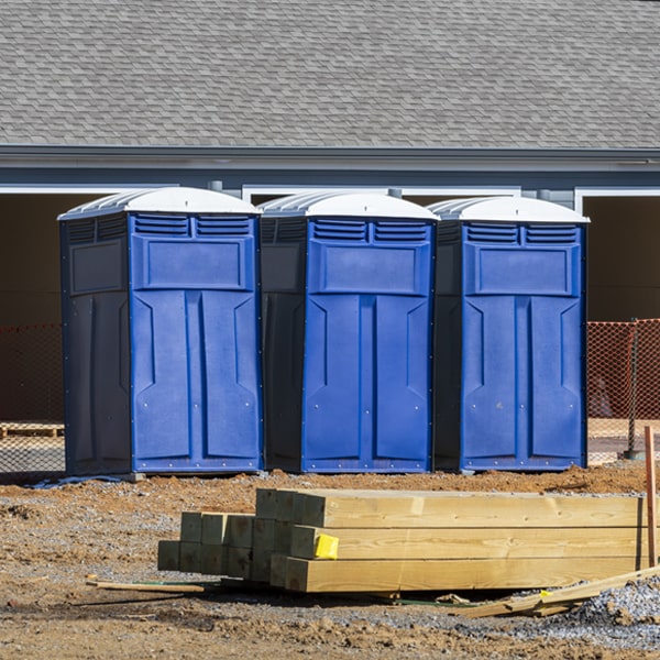 is there a specific order in which to place multiple portable restrooms in Peckville